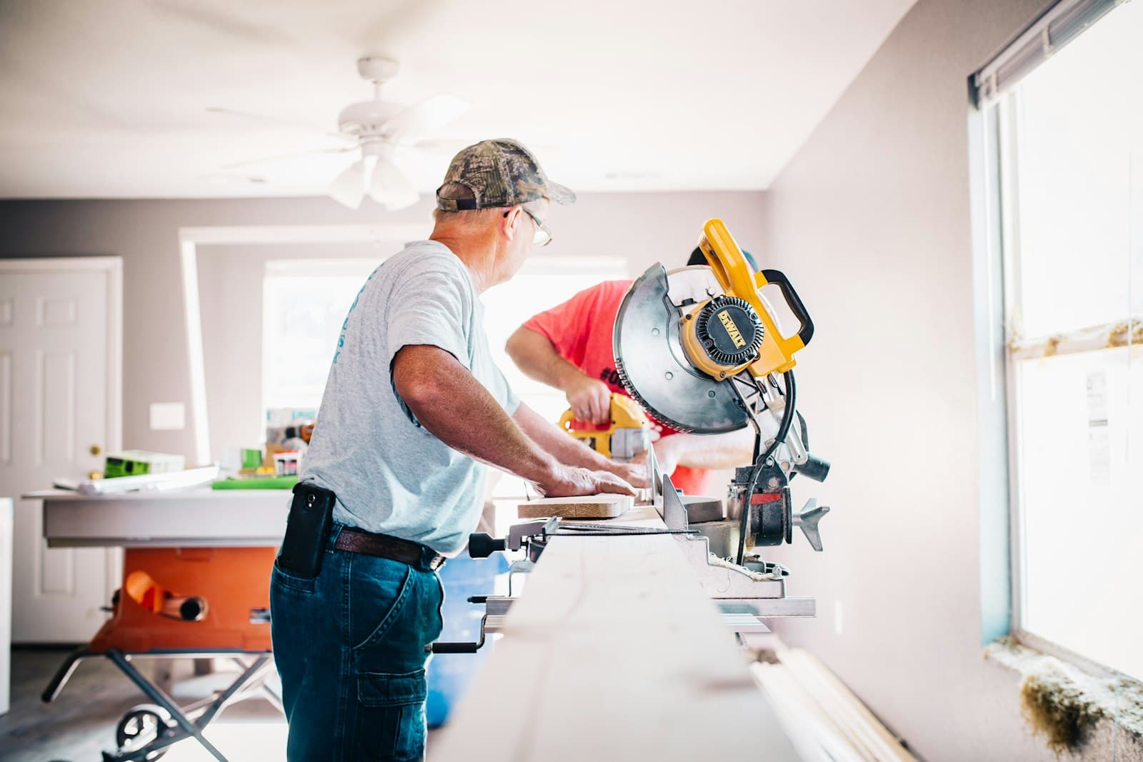 GMPM tradespeople at work on a Greater Manchester property